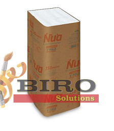 Prosoape de mîini 2 str, 210x230 mm, 150 buc, Cellulosa Premium V Fold, Nua Professional 1/24, 501246